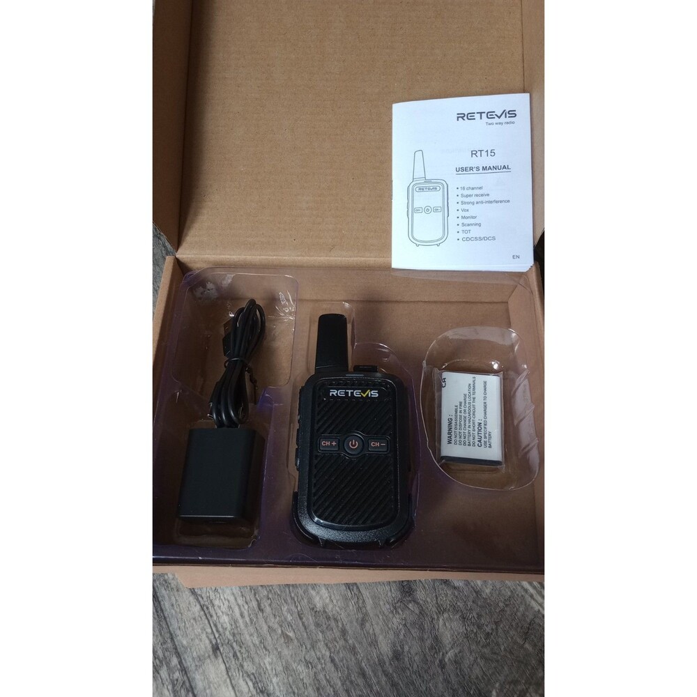 Retevis RT15 2 Way Radios A9144A (2 Separate Radios Included)